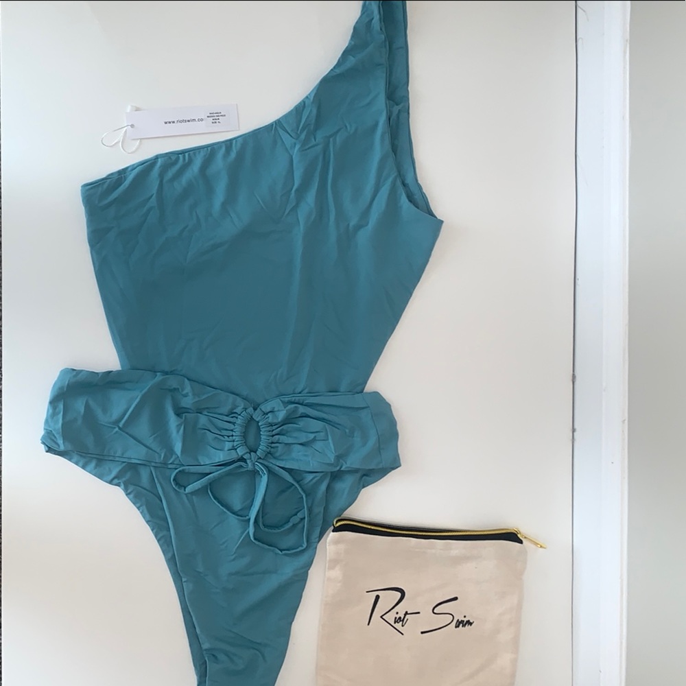 Riot Swim Maddox one piece in Aqua